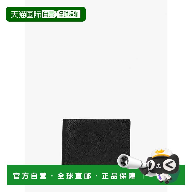 自营michael korsVarick Saffiano皮革折叠式钱包，带Passcase-黑