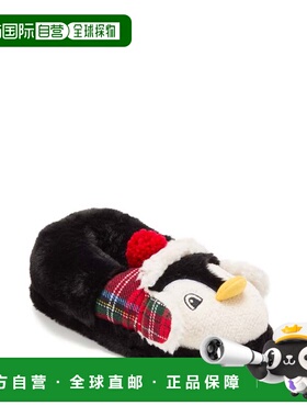 自营Dearfoams Kid's Emery Critter Closed Back Animal Slipper