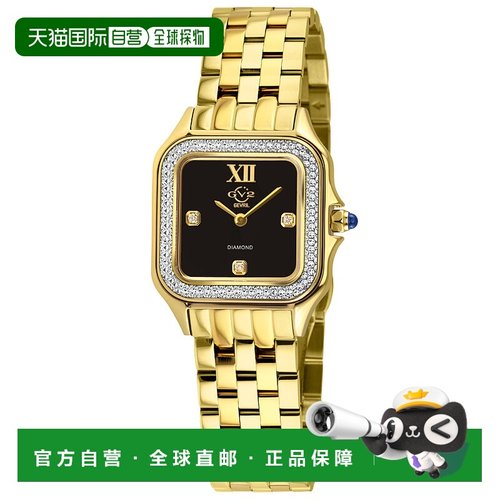 自营GV2 Milan Women's IPYG 316L Stainless Steel, Black Onyx