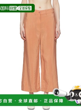 1h可退 香港直邮潮奢 Lemaire 女士 橙色长裤 W221PA442LF208