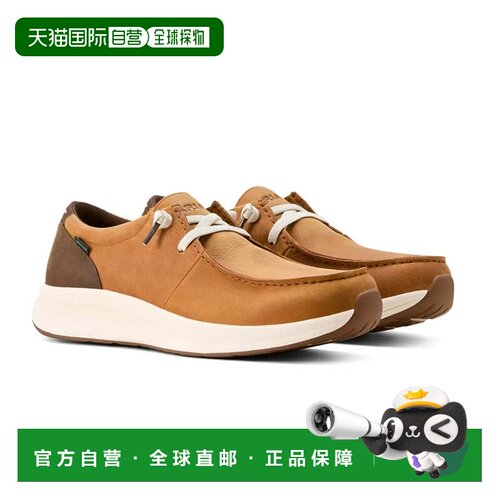 自营Ariat Buckeye 10053819男士日落小麦Moc脚趾防水鞋ZOGG3806-