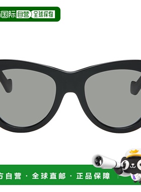 1h可退 香港直邮潮奢 LOEWE 罗意威 男士 黑色 Anagram 太阳镜 LW