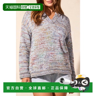美国奥莱直发 连帽毛衣 自营 tribal蓝色里维埃拉四分之一袖