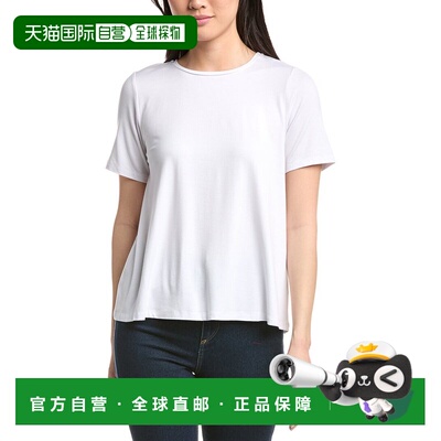 自营EILEEN FISHER Solid T-Shirt - white 美国奥莱直发
