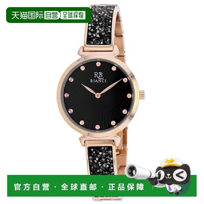 自营Roberto Bianci Women's Black dial Watch - black 美国奥莱