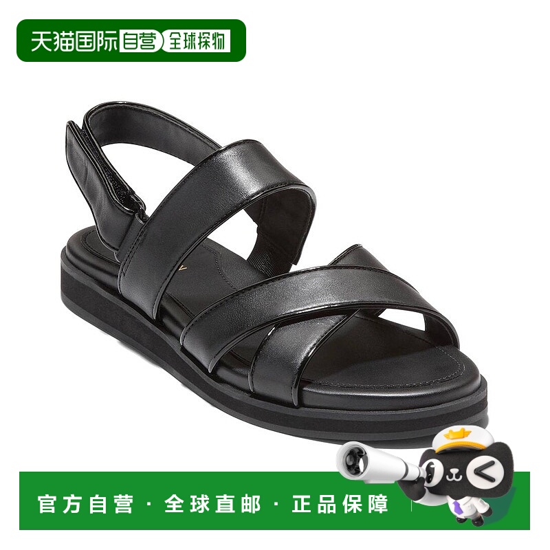 自营 Cole Haan Mirabelle皮革凉鞋-黑色 美国奥莱直发