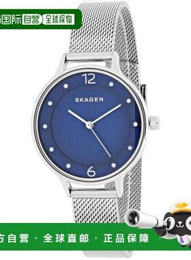 自营Skagen Women's Anita Blue Dial Watch - blue 美国奥莱直发