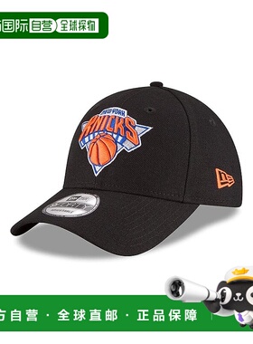 自营New Era 9Forty NBA纽约尼克斯队联赛帽-可调节-黑色-蓝色 美