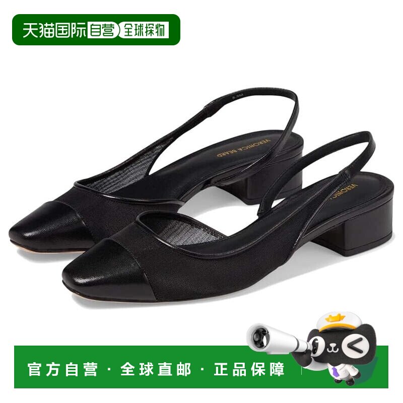 自营Veronica Beard Cecile d'Orsay女士黑色鸭舌帽露趾后跟HTAT1图片