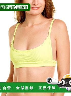 自营 Frankies 比基尼 Gavin 罗纹比基尼上衣 - 黄色 美国奥莱直