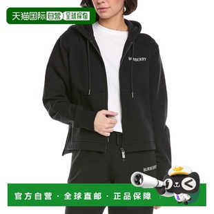 自营Burberry Logo Zip Hoodie - black 美国奥莱直发