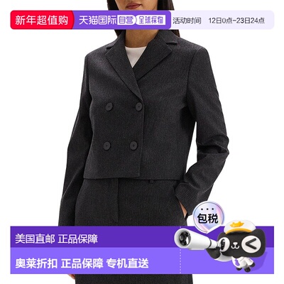 自营Theory Short Flannel Jacket - Black 外套美国直发奥莱