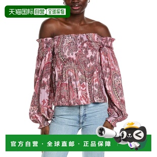 Off 美国奥 自营L Ariela Blouse purple Shoulder AGENCE The