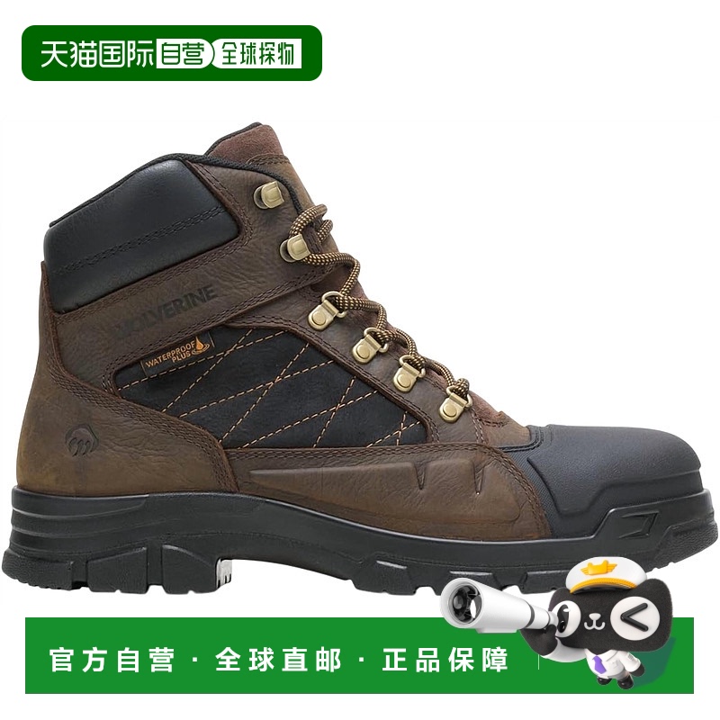 自营 wolverine男士 Hellcat 尖头建筑靴（炭灰色） - 炭灰色 美