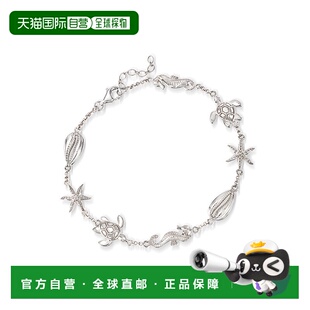 自营Ross-Simons 纯银 Sealife 脚链 - 10 英寸 【美国奥莱】直发