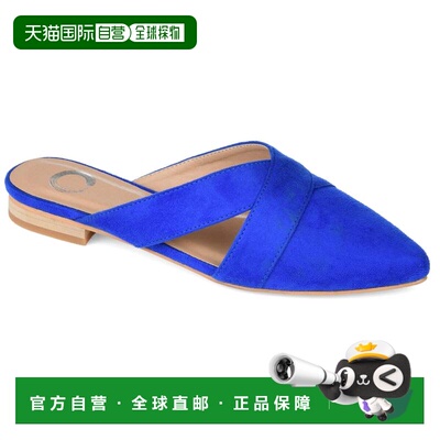 自营 Journee Collection 女士 Giada 穆勒鞋 - 蓝色 美国奥莱直