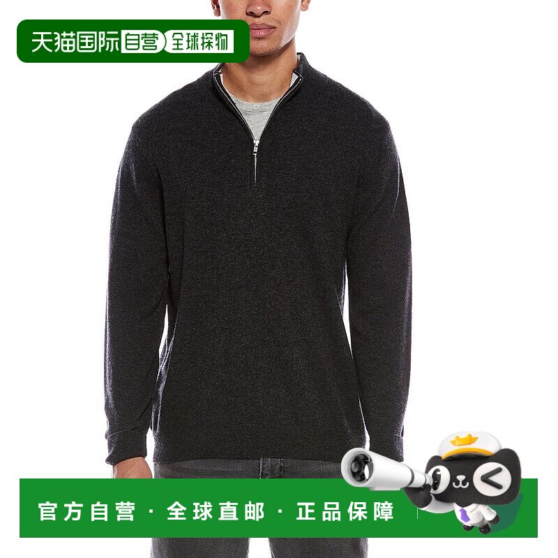 自营Brodie Cashmere Classic Wool & Cashmere-Blend 1/4-Zip Mo