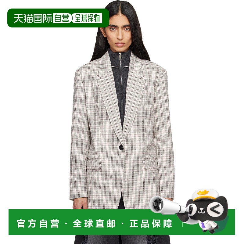 1h可退 香港直邮潮奢 ISABEL MARANT 女士 灰白色 & 粉色 Selda