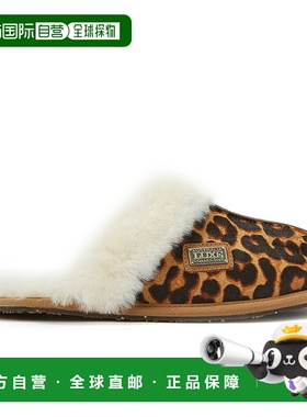 自营australia luxe collective闭骡-豹 美国奥莱直发女鞋拖鞋