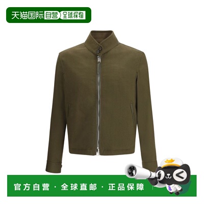 自营Tom Ford Fleece Wool Biker Men's Jacket - bicolor 美国奥