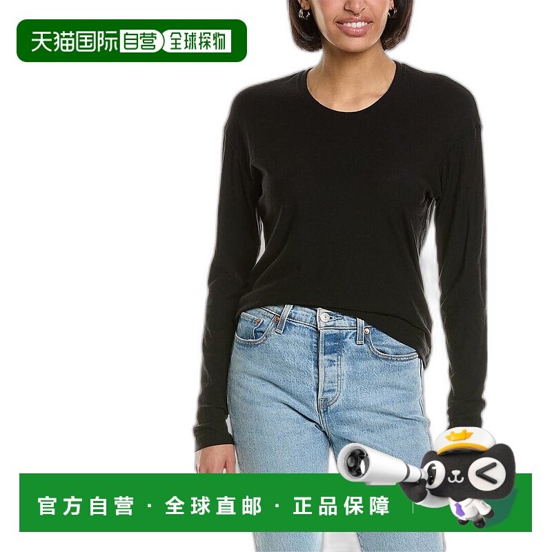 1h可退 【美国直邮】James Perse女士T恤上装简约时尚 舒适透气