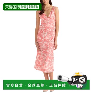 Linen 美国奥 自营MINKPINK Bias Dress pink Midi Petal Blend