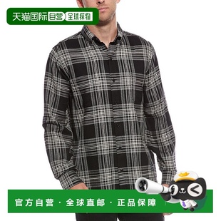 Textured Soda Plaid Shirt 美国奥莱直发 自营Scotch black