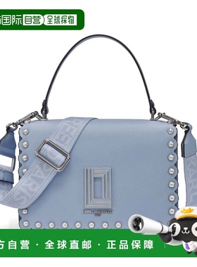 自营karl lagerfeldSimone Crossbody with Pearls - blue aura