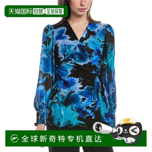 Contrast 美国奥莱直发 Anne blue 自营 Top Sleeve Klein Wrap