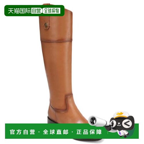 自营Sam Edelman Drina I3825L1200 Brown Leather Riding Boots