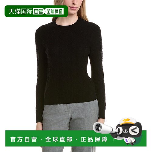 自营Bruno Magli Cable Crewneck Wool & Cashmere-Blend Sweater