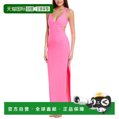 自营 susana monaco侧开式背心长裙-粉红色 美国奥莱直发连衣裙