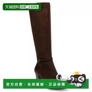 自营Anne Klein Reachup Boots Women's Brown Suede Faux Suede