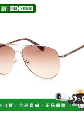 自营Calvin Klein Unisex 60mm Gold Sunglasses - gold 美国奥莱