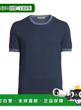 1h可退 【美国直邮】corneliani 男士 上装T恤短袖潮流穿搭时尚高