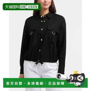 黑色 亚麻混纺野生动物园夹克 美国奥莱直发 Tracy女式 自营Ellen