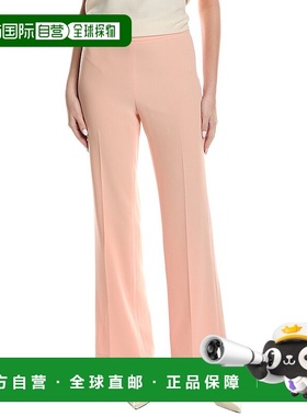 自营 lafayette 148 new york拉斐特148纽约门侧拉链喇叭裤-橙色