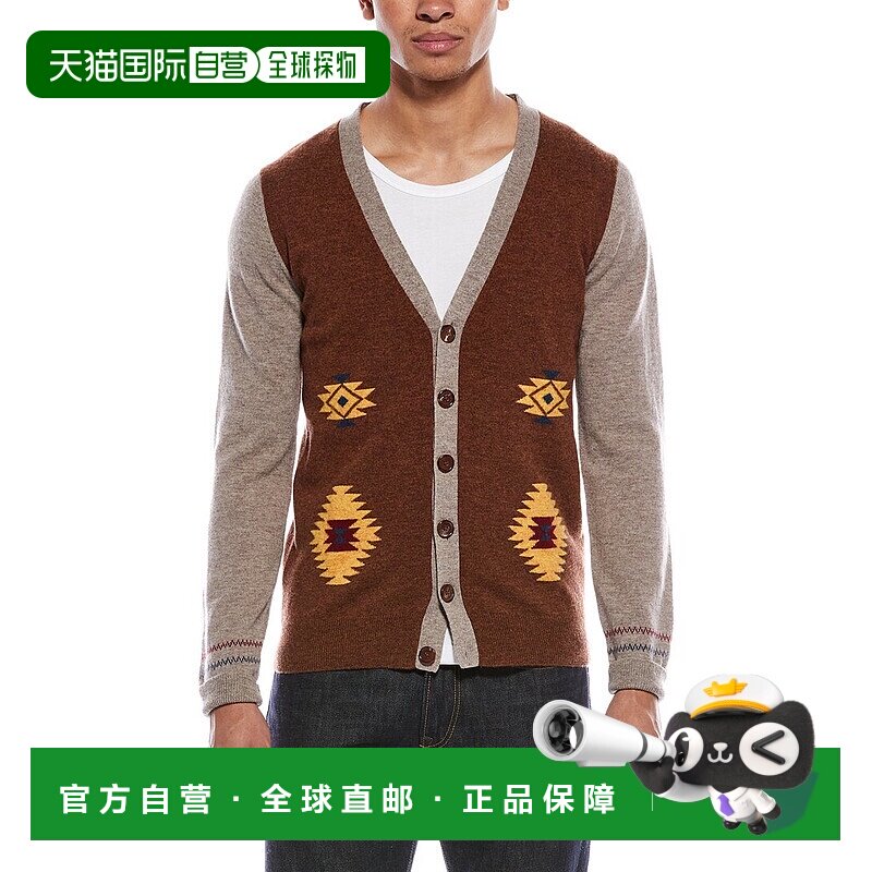 自营Brodie Cashmere Navajo Wool & Cashmere-Blend Cardigan -