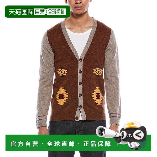 自营Brodie Cashmere Navajo Wool & Cashmere-Blend Cardigan -