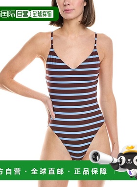 自营 a.l.c.A.L.C Cleo Scoop Swimsuit - blue 美国奥莱直发泳衣