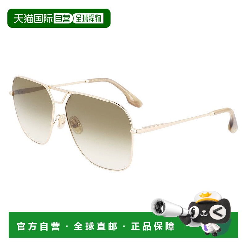 自营Victoria Beckham Metal Women's Sunglasses - gold 美国奥