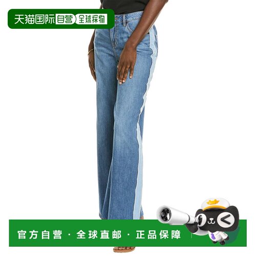 自营Johnny Was Blanket Stitch Medium Wash Relaxed Fit Jean -