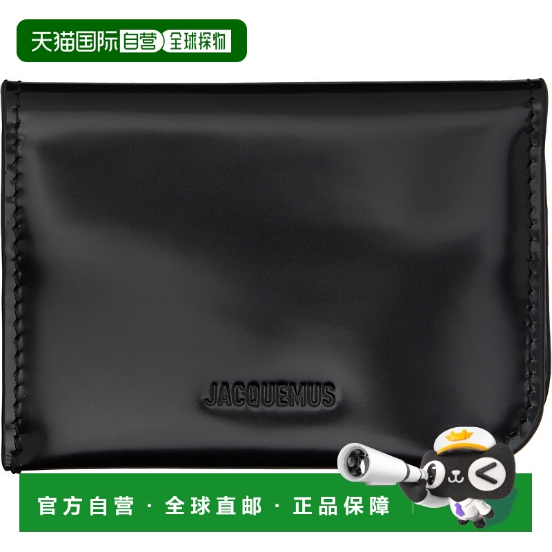 1h可退 香港直邮潮奢 Jacquemus 男士 黑色 The Curvo 卡包 25HSL