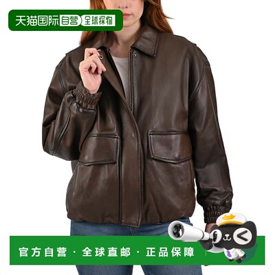自营FRYE Women´s Lamb leather Jacket - tobacco 美国奥莱直发
