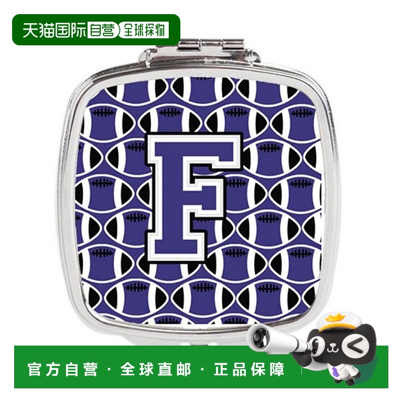 自营 Carolines Treasures CJ1068-FSCM 字母 F 足球紫色和正品