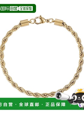 自营adorniaTarnish Resistant 18k Gold Plated Rope Chain Brac