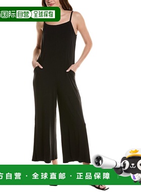 自营EILEEN FISHER Square Neck Ankle Jumpsuit - black 美国奥