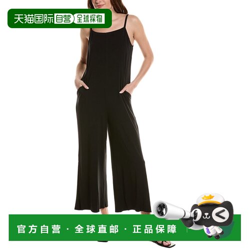 自营EILEEN FISHER Square Neck Ankle Jumpsuit - black 美国奥