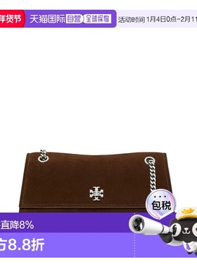 美国直邮TORY BURCH - Women Kira Turnlock Suede Shoulder Bag