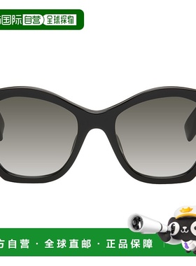 1h可退 香港直邮潮奢 Fendi 芬迪 女士 黑色 Lettering Cat-Eye